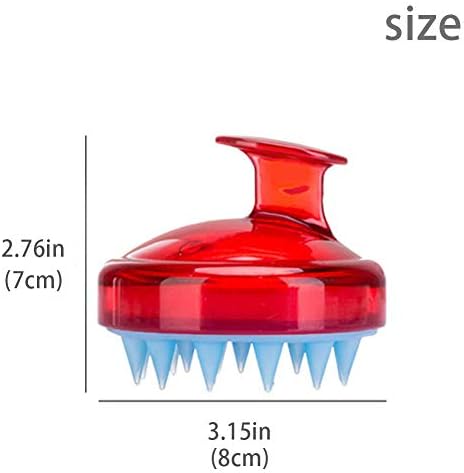 INVODA Scalp Massager Shampoo Brush Soft Silicone Bristles for Dandruff Removal & Hair Growth, Waterproof Wet/Dry Use, Men, Women & Pets - Image 2