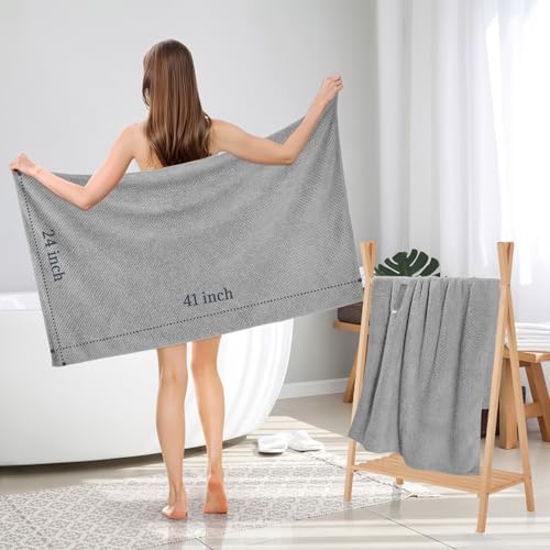 2 Pack Microfiber Hair Towel XL 41" x 24" Fast Dry, Soft, Absorbent - Image 5