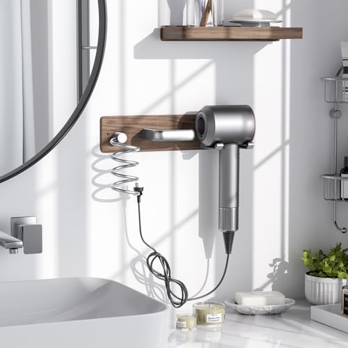 Tindbea Hair Dryer Holder Wall Mount Aluminum Alloy Hot Tools Organizer - Image 2
