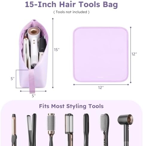 MOKURA Hair Tools Travel Bag Compatible with Shark Flexstyle (Purple) - Image 2