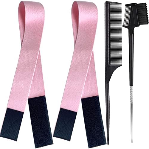 Elastic Lace Melting Edge Bands for Wigs - Adjustable Magic Buckle Wraps to Lay and Grip Edges, 2 Pcs Wig Accessories by XConstellation
