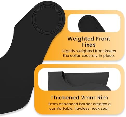 Wokyo Silicone Hair Cutting Collar, Non-slip Hair Cutting Mat Haircut Cape Catcher Neck Wrap Guard Neck Fitting Accessories - Image 6