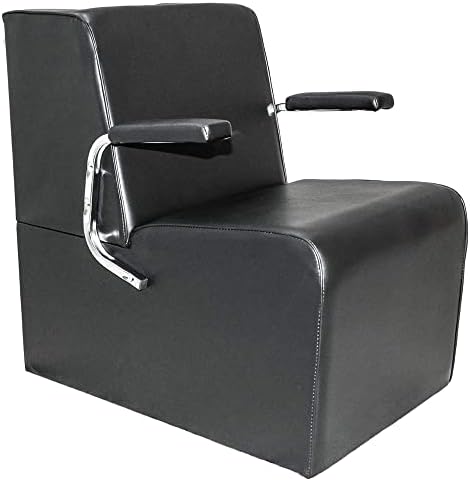 Chromium PureSana Vinyl Salon Dryer Chair - Black - 32.7 x 24.2 x 31.9 in by OurBrand