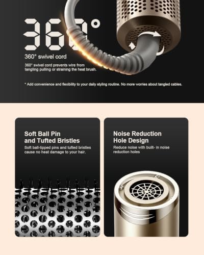 Tqcir 5 in 1 Professional Hot Air Styler with Auto-Wrap Curler, New Version - Image 7