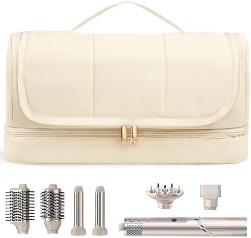 Hair Tool Organizer for Dyson Airwrap and Shark, Beige by ElvirosTravel