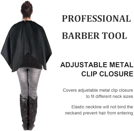 Professional Barber Cape with Adjustable Neckline Salon, Hair Cape for Men and Women, Hair Cutting Tools Barber Supplies Accessories - Image 4