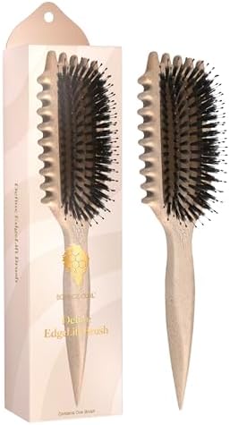 Bounce Curl Define EdgeLift Brush 5-In-1 Styling Tool, Tan by BounceCurl