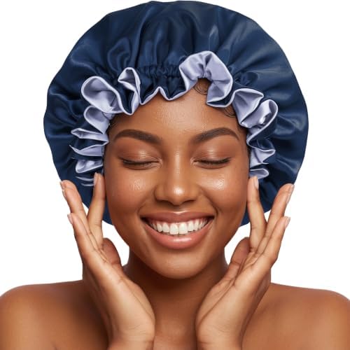 Silk Satin Hair Bonnet for Sleeping Reversible by PrettyRobes