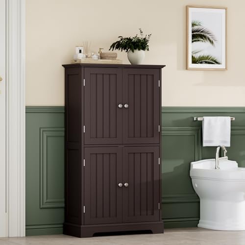 ChooChoo Bathroom Floor Cabinet with Adjustable Shelves - Image 2