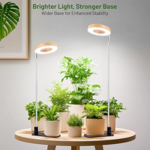LBW Grow Lights for Indoor Plants, Full Spectrum Halo Grow Light with Base - Image 2