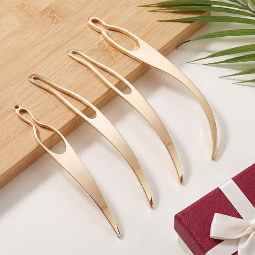 WILLBOND 4 Pcs Interlocking Tool for Locs, Gold - Image 7
