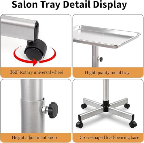 Salon Tray, Salon Color Tray with Adjustable Height - Image 4