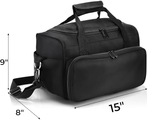 Eorbow Hairstylist Travel Bag, Large Capacity Hairdresser Bag with Divider, Sturdy Barber Case Holder for Hair Stuff, Professional Cosmetology Organizer for Curling Iron Hair Straightener Supplies - Image 2