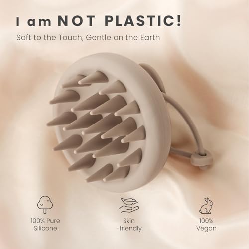 AIMIKE Scalp Massager Shampoo Brush, Soft Silicone Hair Scrubber - Image 2