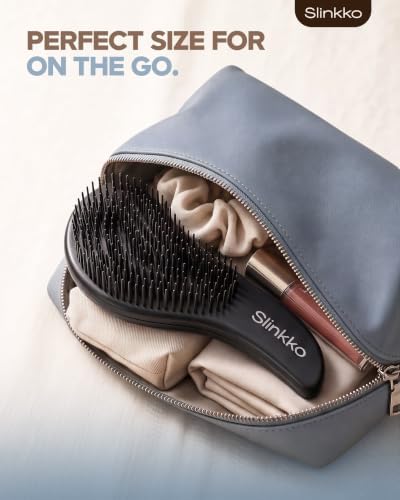 Detangler Brush, Curly Hair Brush for Women, Men & Kids - Wet & Dry Detangling Hair Brush for Curly, Thick, Fine & Wavy Hair - Anti-Breakage Wave Brush, Pain-Free Hairbrush, Onix Matte - Image 4
