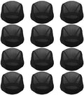 Tayfremn 12pcs Dome Caps, Mesh Dome Wig Cap Black Elastic Wig Caps Stretchable Spandex Dome Caps Breathable Nylon Light Hair Mesh Net for Men Women Wigs Making by Tayfremn