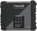 Fromm ColorSafe 100% Cotton Bleach Proof Salon Hair Towels, Black, 12-Pack by Fromm