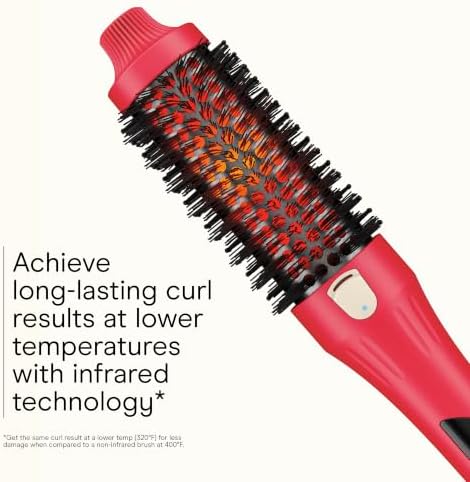 Conair InfinitiPRO Infrared Thermal Brush, Dry-Hair Styling, 1.5”, Berry - Image 3