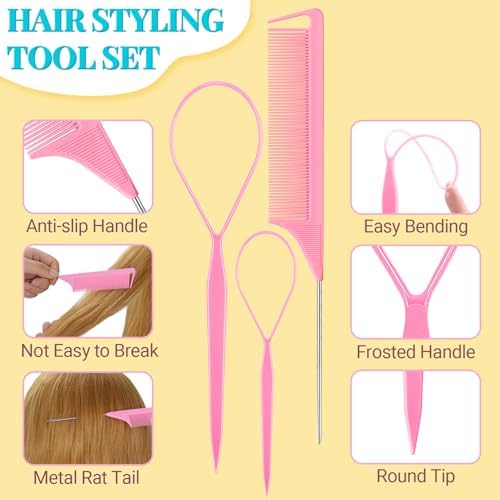 IKOCO 826PCS Hair Accessories for Girls, Elastic Hair Ties with Colorful Clips and Tools - Image 6