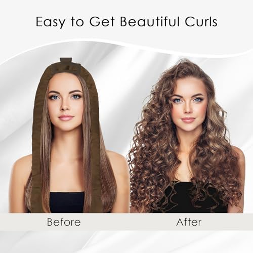 weiwei Satin Heatless Curlers Hair Curler, No Heat Curls Overnight Hair Curlers to Sleep In Overnight Curls Headband, 70" Hair Curlers No Heat, 9 Pcs Satin Heatless Curling Set for Women Long Hair - Image 3