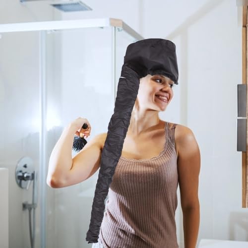 2pcs Portable Hair Dryer Bonnet 190t Black Drying Hoods - Image 4