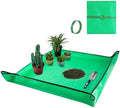 HNXTYAOB Extra Large Waterproof Potting Mat for Indoor Plants Transplanting and Dirt Control, Square Repotting Mat Portable Succulent Potting Tray Gardening Gift for Plant Lovers (39.5"x39.5") by HNXTYAOB