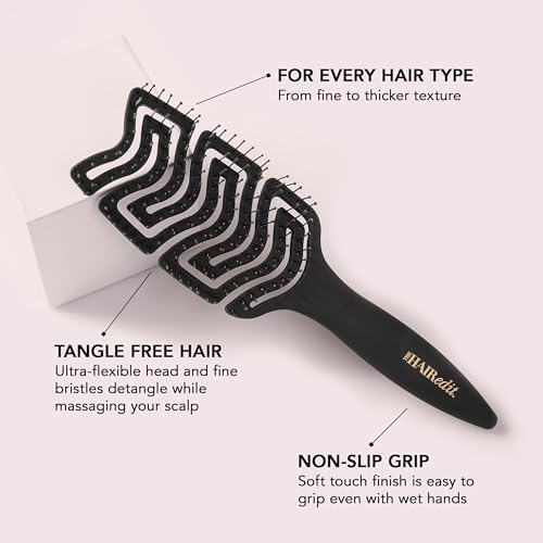 The Hair Edit Detangle & Massage Brush for Wet & Dry Hair - Image 3