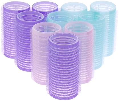 10pc Gentle Grip Hair Roller Set for Salon-Style Voluminous Curls at Home - Image 2