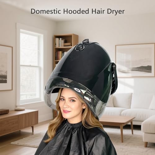 1000W Professional Hooded Hair Dryer,Standing Blow Hair Dryer with Cap and Wheels,Temperature and time are Adjustable,Suitable for Salon and Home - Image 5