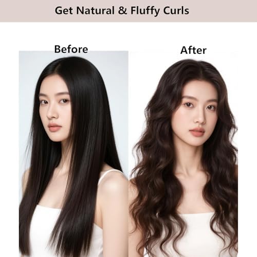 Overnight Hair Curlers Heatless Curls,SXWFYZ No Heat & Damage Velvet Curling Rods Hair Rollers for Long Short Hair Care Styling Tools(Khaki Pink 4PCS) - Image 7