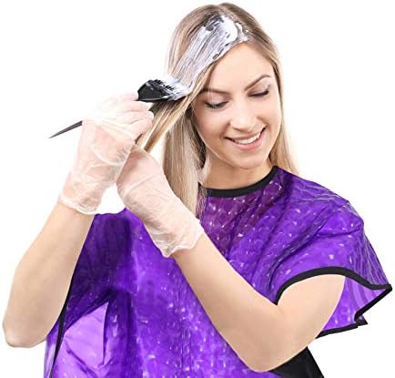 Short Waterproof Hair Dye Cape, Salon Cover for Hair Color,Shampoo - Image 2