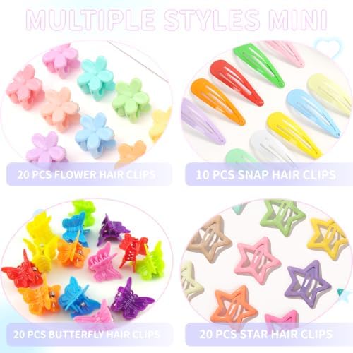 Ooosonlu 876 PCS Girls Elastic Hair Ties Set Hair Elastics for Kids - Image 2