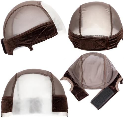 Wig Caps for Women Wig Cap with Grip Band for Keeping Wigs in Place Glueless Wig Grip Cap with 5x4 Transparent Lace Caps Non-Slip Adjustable Wig Caps Elastic Headband (Brown) - Image 5