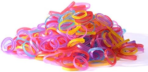 Youxuan Kids Elastics No Damage Colored Hair Bands Fashion Girls Hair Ties 1000 Count Small Size - Image 3