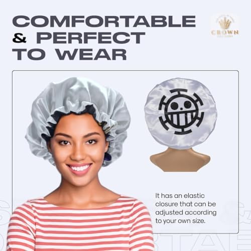 3 PCS Satin Bonnet Set for Women & Men, Silky Sleep Caps for Hair Protection, Adjustable Elastic Bonnet (A3) - Image 6