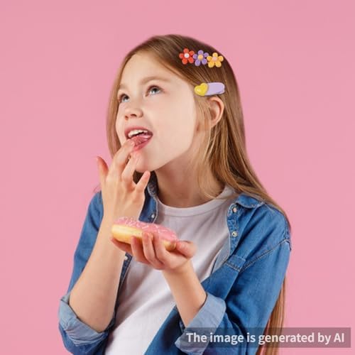 56PCS Girl Hair Clips Cute Hair Accessories for Kids Candy Color Hair Accessory for Little Girls Kids Teens,Multiple Patterns - Image 4