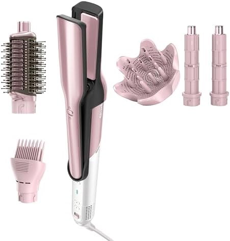 Shark FlexStyle Glam, Ceramic+Powerful Air Styling+Drying System, HD6052SPK by Shark