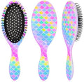 Kids Hair Brush Girls, Toddler Wet Dry Detangling Hair Brush for Curly Thick Hair Pain-Free Comb Girls Kids Women Unicorn Mermaid by OlyPegic