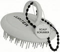 Jupiter Scalp Exfoliator - Scalp Massager Tool for Wet & Dry Hair - Ergonomic Detangler Brush - Dandruff Comb & Scrub to Remove Dandruff & Buildup and Support Circulation - White by Jupiter
