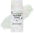 Rainbow White Hair Glitter Stick for Kids,Halloween Mermaid Costume Body Face Glitter, Singer Concert Cosplay Glitter Makeup,Waterproof Sequins Rave Outfit for Women,Mardi Gras Accessories by PaminifyBeautyMakeup