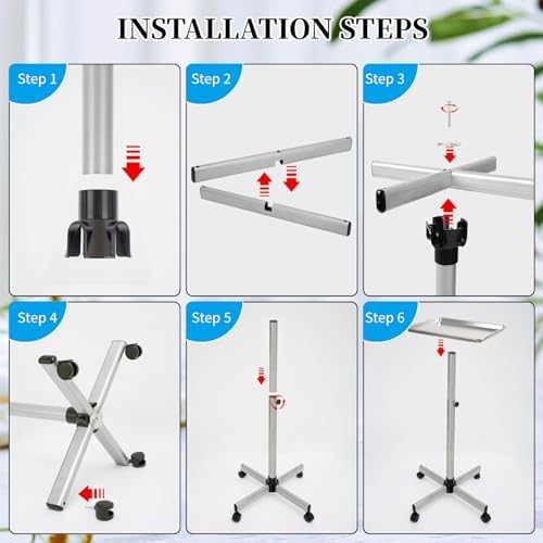 Salon Tray, Salon Color Tray with Adjustable Height - Image 6