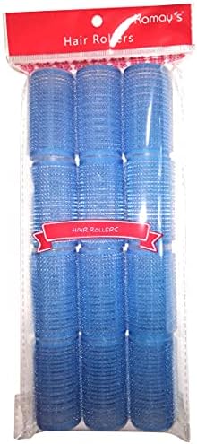 Kamay's Small Size Hair Rollers Curlers Self Grip Holding, For Hairdressing, Design Gripping Sticky Cling Style For DIY Or Salon (25mm/1" 12PCS) Random Color - Image 5