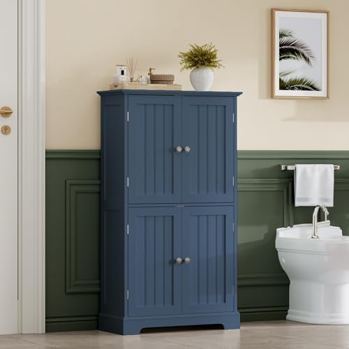 ChooChoo Bathroom Floor Cabinet with Adjustable Shelves - Image 2