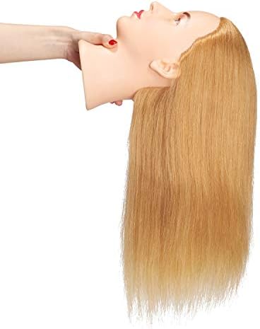 Hairingrid Mannequin Head 20"-22" 100% Human Hair Training Manikin Head - Image 4