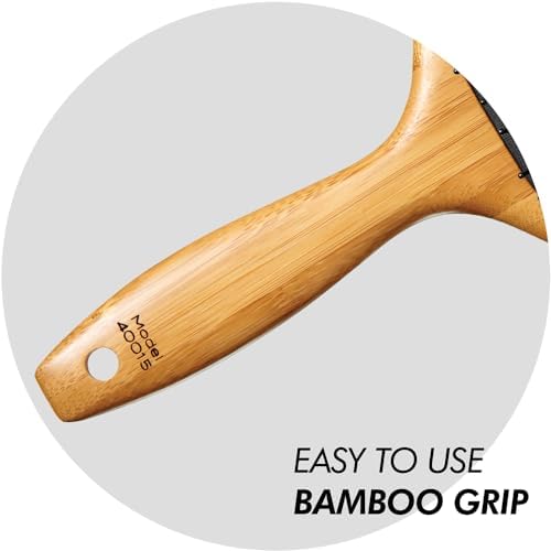 Sam Villa Signature Series Wooden Paddle Brush, Wide, Tourmaline-Infused - Image 5