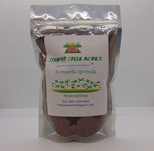 Non-GMO Broccoli Seeds for Sprouting Sprouts Microgreens (12oz of Pure Seed (60000+Seeds)). Country Creek LLC. Brand. by CountryCreekAcres