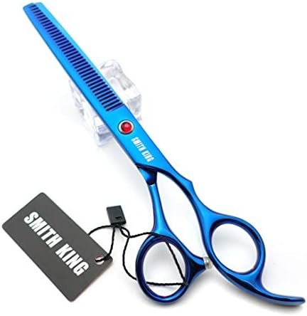 7.0 Inches Professional hair cutting thinning scissors set with razor (Blue) - Image 5