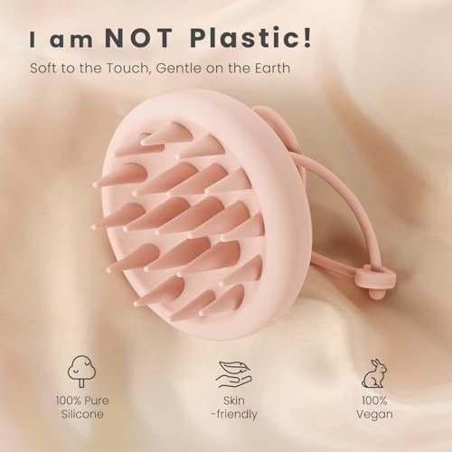 AIMIKE Scalp Massager Shampoo Brush, Soft Silicone Hair Scrubber - Image 2