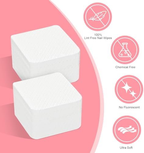 1080PCS Lint Free Nail Wipes with Pump Dispenser - Image 2