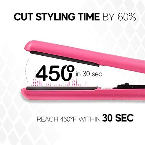 Brilliance New York - 1.25 Inch Diamond Ceramic Flat Iron - Frizz-Free and Anti-Static Ionic Plates - Dual Voltage Flat Iron for Travel - Image 4